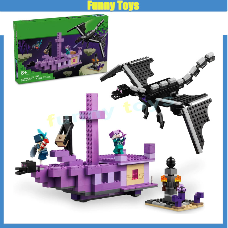 21264,The Ender Dragon and End Ship,Building Blocks,My World Toys Gifts for Boys and Girls