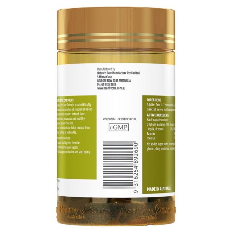Healthy Care Liver Detox 100 Capsules ล้างพิษตับ ดีท็อกซ์สารพิษ ส่งเสริมการทำงานของตับ ราคา ถูกที่สุด โปรบีเคเค แกลเลอรีภาพที่ 4