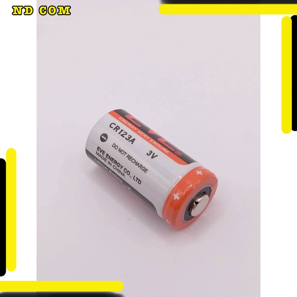 สุดคุ้ม! CR123 แบตเตอรี่ cr123a cr123 EVE แบตเตอรี่ cr123a cr123 EVE ถ่ายจากงานจริง