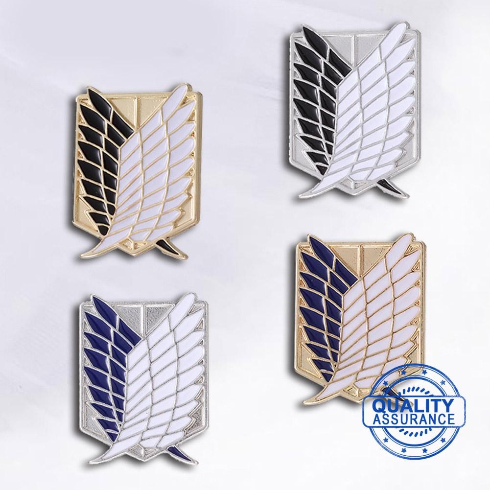 เข็มกลัดโลหะ Attack on Titan Wings of Freedom สำหรับสะสมหรือเป็นของขวัญ