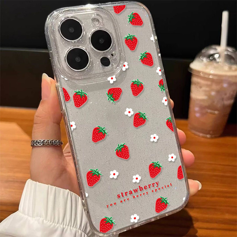 💎KIDDY💎aเคสไอโฟน เคสใสกากเพชร สำหรับ iPhone 11 16 pro max 13 12 14 15 promax 7 plus  เคสใสกันกระแทก วิจิตร Flash เคสใส