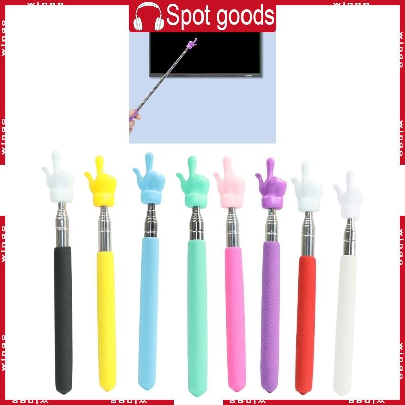 Teacher Pointer with Finger Telescopic Pointer Stick for Classroom