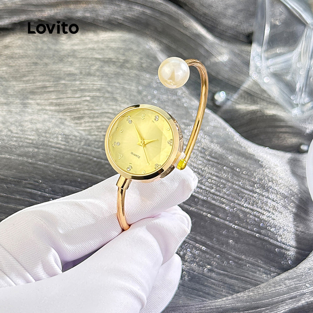 Lovito นาฬิกาควอตซ์แบบสบาย ๆ สำหรับผู้หญิง LFA86253 - รูปที่ 4