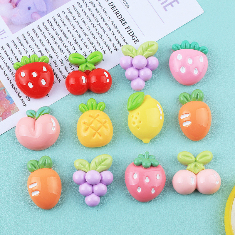 ลูกอมผลไม้น่ารัก DIY สำหรับกาวครีม พร้อมกิ๊บและแครอท เพื่อสร้างสรรค์งานแฮนด์เมイด