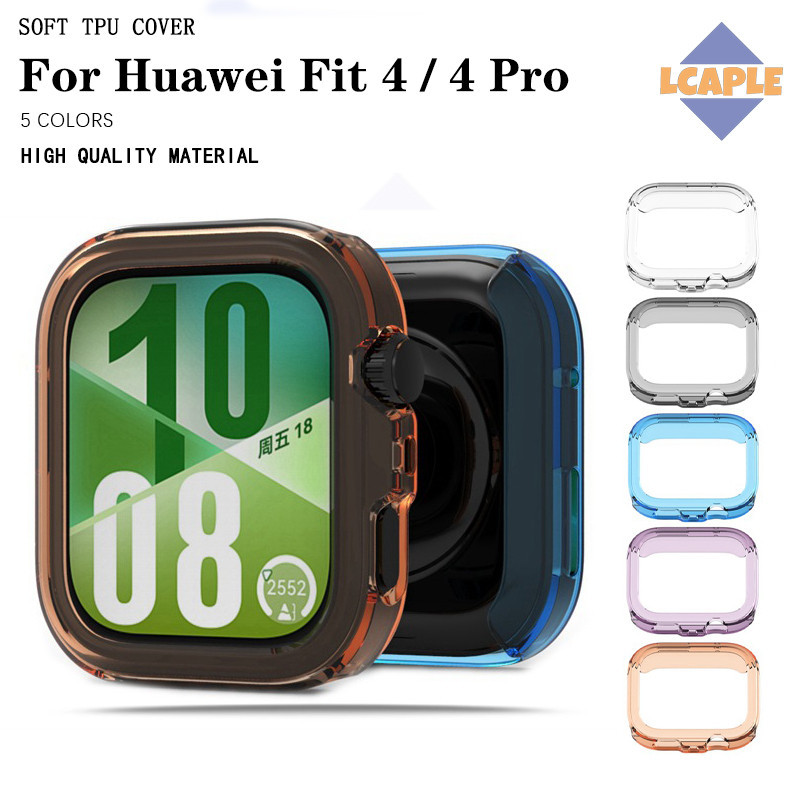 ครอบคลุมกรณีอ่อน TPU สำหรับ for Huawei Watch Fit 4/4 Pro ครอบคลุมหน้าจอป้องกันกระแทกสำหรับ for Huawei Fit 4/4 Pro