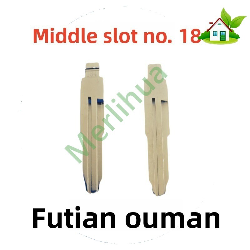 Mid-slot 184# Key Blank สําหรับ Foton Auman GTL/EST Daimler Remote Key