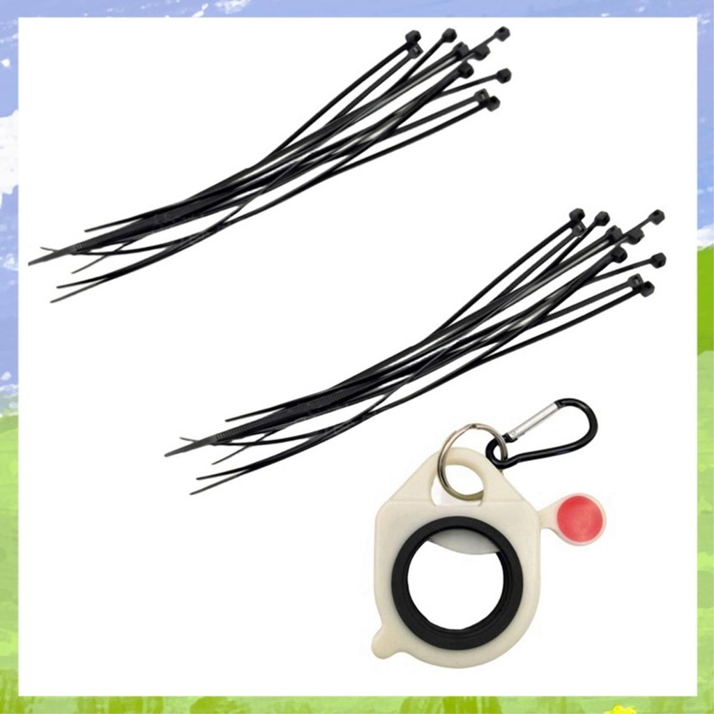 Zip Ties Holder Keeper สําหรับสายไฟแบบพกพาฮาร์ดแวร์เครื่องมือเก็บเรืองแสงใน Dark Zip Tie Organizer