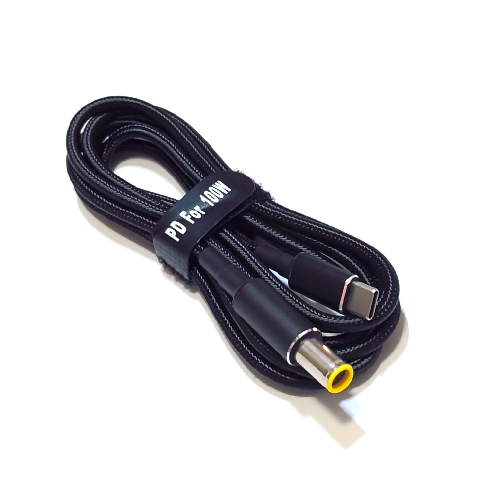 180 ซม.100W USB-C/Type-C PD ถึง 7.9*5.5/7.9x5.5 DC แจ็คแล็ปท็อปสายชาร์จสําหรับ Lenovo/IBM ThinkPad T