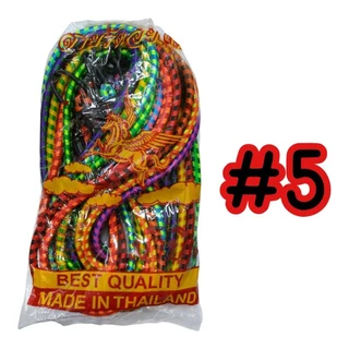 (ยกโหล 12 เส้น) สายรัดของแบบยางยืด ตราม้าบิน เบอร์ 3 , 5 , 8