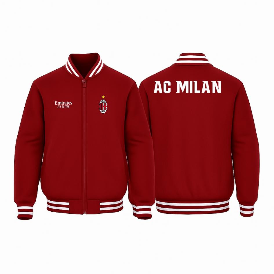 VARSITY AC MILAN - เสื้อแจ็คเก็ต VARSITY SWEATER แจ็คเก็ต AC MILAN HOME AWAY 3RD