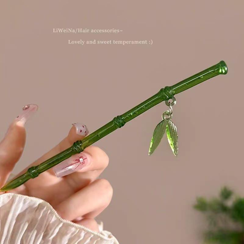 ตัวหนีบผมแบบเรโทรทำจากไม้ไผ่ สำหรับHanfuและCheongsam อุปกรณ์เสริมคุณภาพสูง - รูปที่ 4