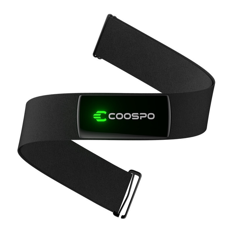 COOSPO H9Z สายรัดหน้าอกวัดใจแบบบลูทูธ Bluetooth5.0 และ ANT+ เหมาะสำหรับ Garmin, Wahoo, Zwift กันน้ำ 