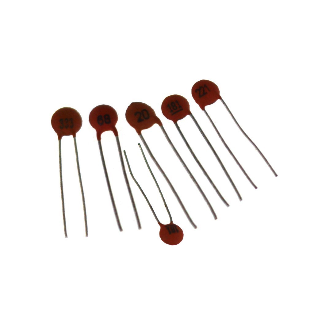 50pcs ตัวเก็บประจุแผ่นเซรามิค 470PF 560PF 680PF 820PF 1000PF 1500PF 2000PF 2200PF 50V