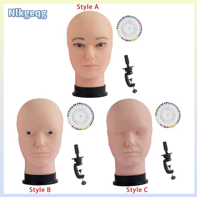 [nlkgeqg] ชายหัวล้านหัวหุ่นผู้ถือวิกผมอเนกประสงค์ Manikin หัววิกผมขาตั้งหมวกชั้นวางจอแสดงผลสําหรับหมวก Hairpieces แว่นตาวิกผมทํา