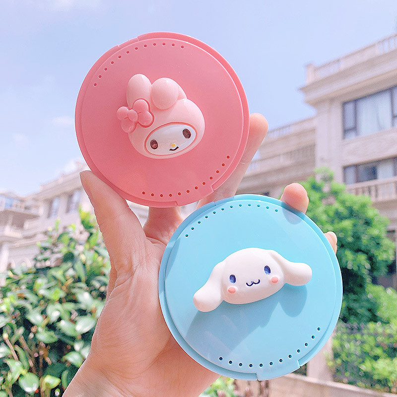 1 ชิ้นน่ารัก Retainer กรณีฟันปลอมจัดฟัน Aligner กรณีพร้อมกระจกระบายอากาศ
