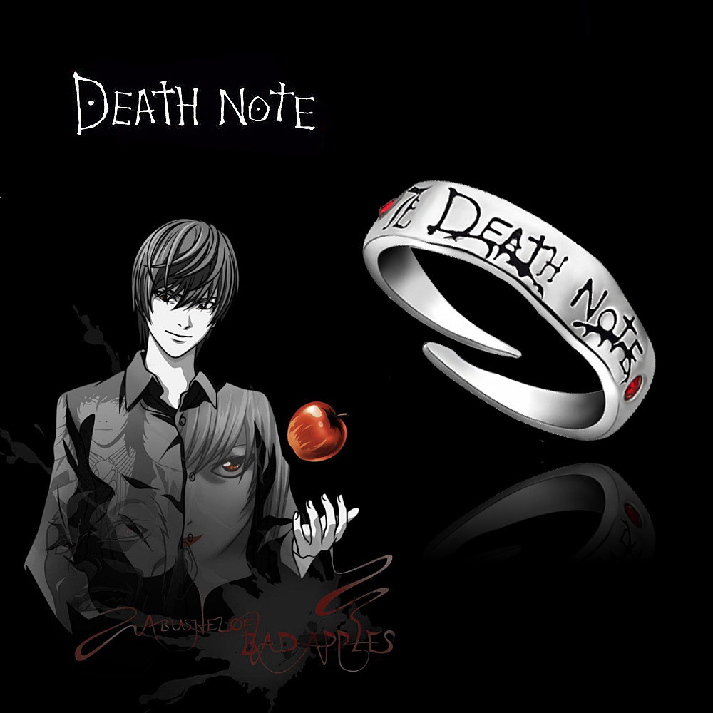 แหวนคอสเพลย์ Death Note สำหรับ Yagami Light ออกแบบประณีต เหมาะสำหรับHALOWEENและCosplay ของขวัญพิเศษ