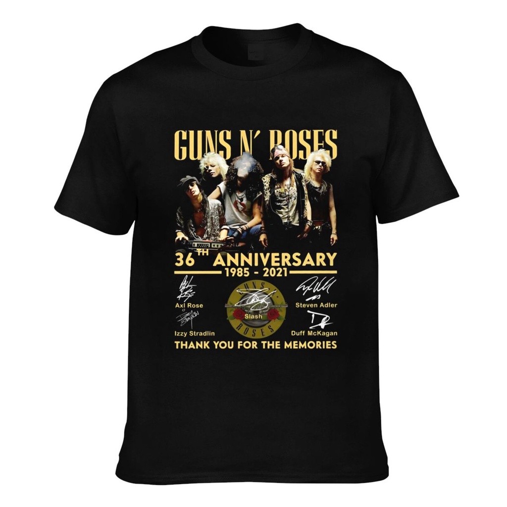 เสื้อยืดพิมพ์ลาย Guns N' Roses 36th Anniversary ปี 1985
