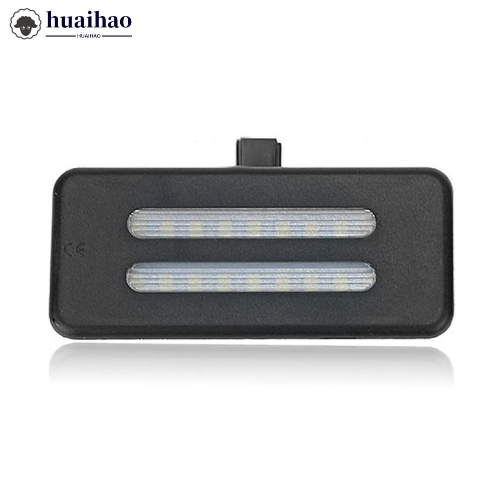 HUAIHAO 1PC รถ LED ภายใน Sun Visor Vanity กระจกโคมไฟอ่านสําหรับ BMW X5 E70 X3 F25 E90 E91 E92 E60 E6