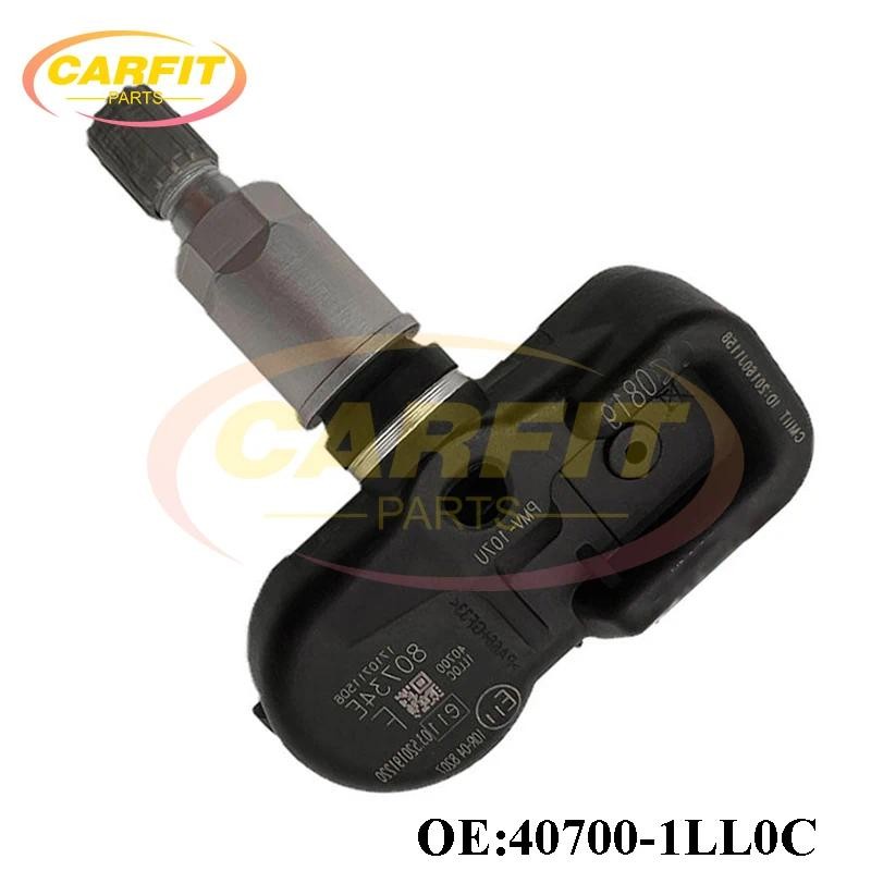 4 ชิ้น OEM 40700-1LL0C 407001LL0C PMV-107U เซ็นเซอร์ความดันยาง TPMS 433MHz สําหรับ INFINITI M35H M30