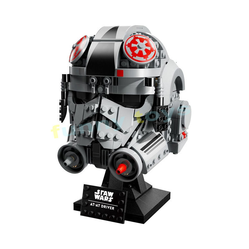 75429 AT-AT หมวกกันน็อคไดร์เวอร์อาคารบล็อก Empire Strikes กลับอินเทรนด์เครื่องประดับของขวัญของเล่นสํ
