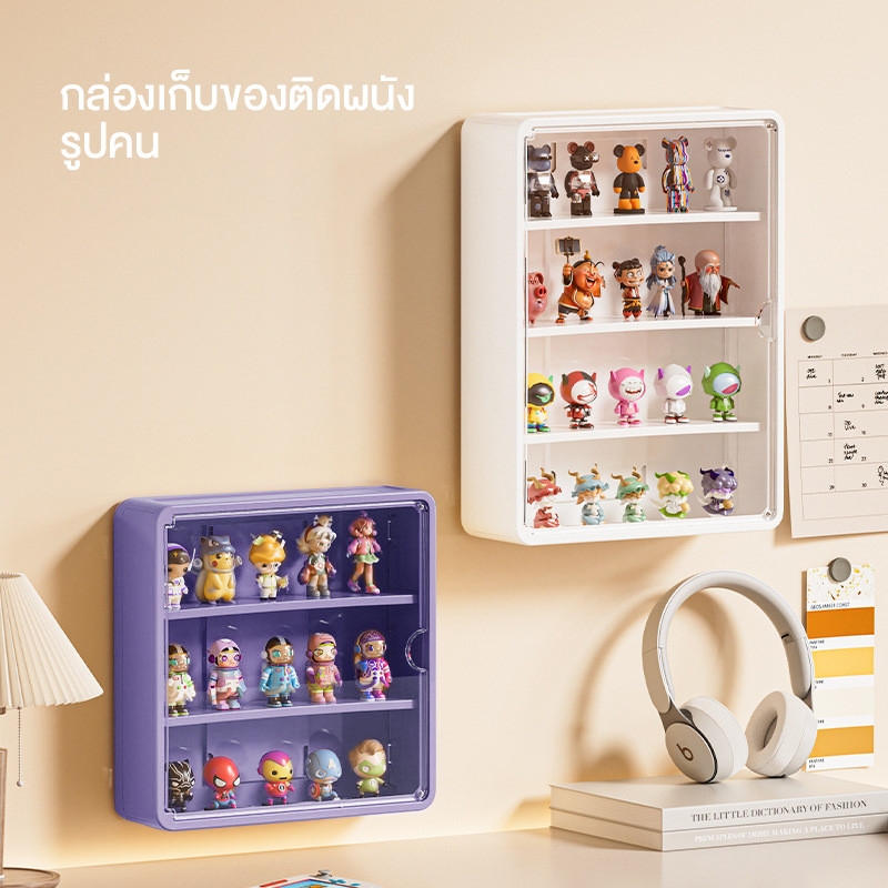 กล่องใส่โมเดล ตู้โชว์ตุ๊กตา กล่องใส กล่องโชว์ 3/4 ชั้น ดีไซน์สวยงาม ทันสมัย กันฝุ่น ประหยัดพื้นที่ – โปรปัง