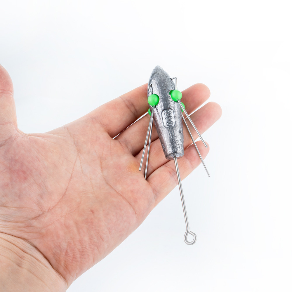 sinkers เรืองแสง สำหรับตกปลา น้ำหนัก 80-200 กรัม แบบ anti-snag พร้อมลูกปัด ใช้งานง่ายและจมน้ำไว — صورة 8