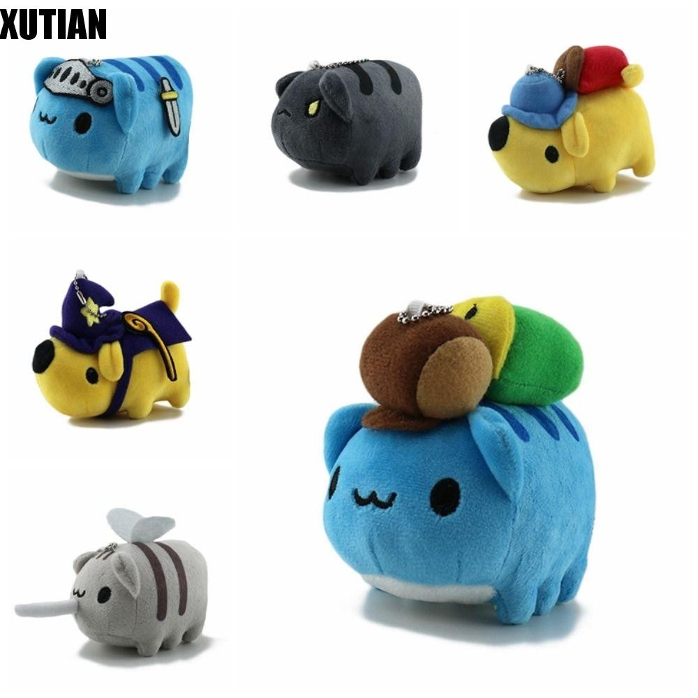 XUTIAN Bugcat จี้, PP Cotton Blue Cat ของเล่น Bugcat Capoo พวงกุญแจ, กระเป๋าน่ารัก Charm การ์ตูนหลาย
