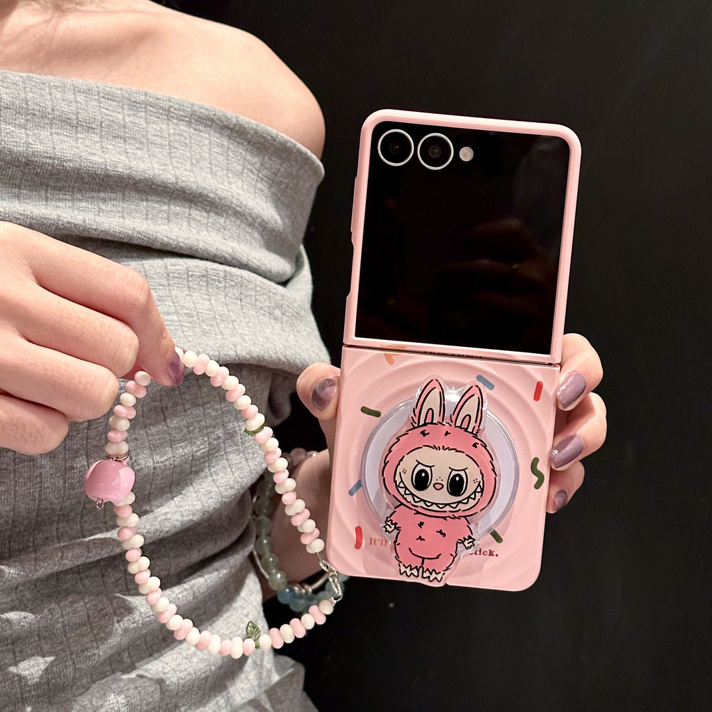 LUKEN เคสโทรศัพท์สําหรับ Samsung Galaxy Z Flip 7 6 5 4 3 ค้นหา N3 N2 FLIP น่ารัก LABUBU M ปกหลัง M ข