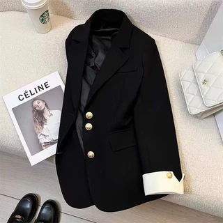 SUNBALEE 🩵 SUIT-22 เสื้อสูท Blazer มีซับใน สูทแขนยาว สำหรับผู้หญิง เสื้อสูทพลัสไซส์ S-3XL สินค้าพร้อมส่ง