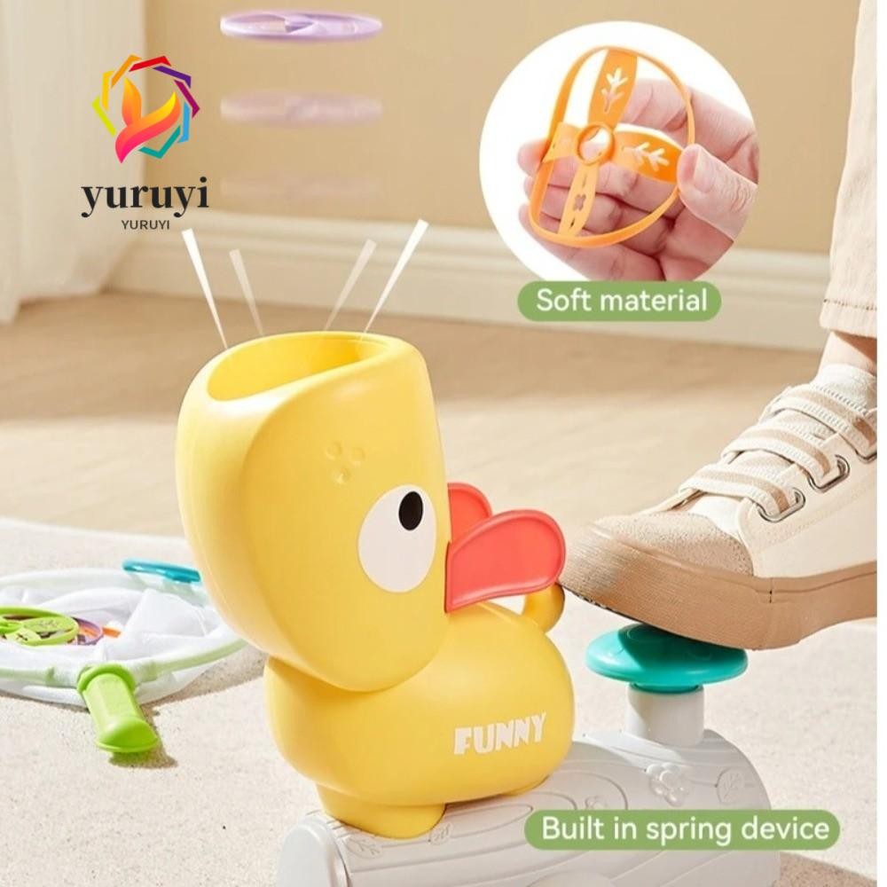 YURUYI Flying Air Disc Launcher, Flying Disc Foot Launcher Disc Flying Game, Interactive Flying Game