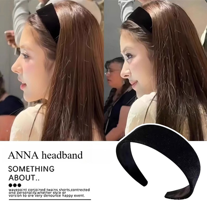 ผมกำมะหยี่สไตล์เกาหลี ขอบกว้าง สำหรับผู้หญิง สูงและมีความดันด้านบน พร้อมบัตรผมอุปกรณ์