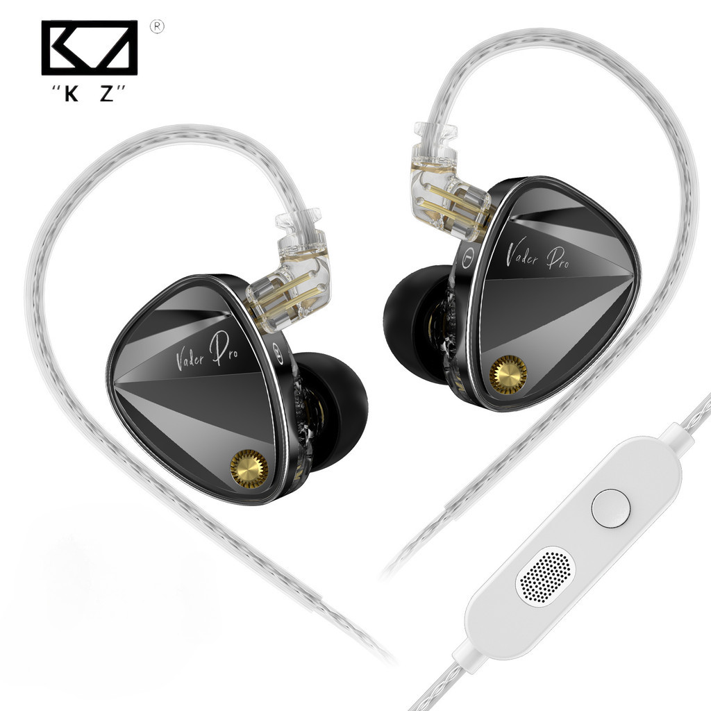 KZ Vader Pro inEar Monitor HiFi หูฟังอย่างแท้จริง Balanced High-End 6-Driver Dynamic IEMs หูฟังปรับแ