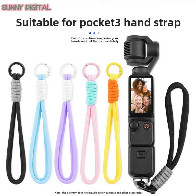 เหมาะสําหรับ Dji OSMO POCKET 3/ Pocket 2/Insta360 X4 เชือกมือกล้องกีฬา Anti-Lost เชือกสายรัดข้อมืออุปกรณ์เสริม