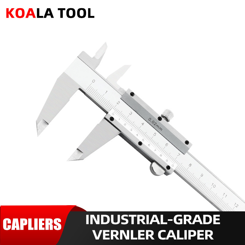 Carbon Steel Vernier Caliper 0-150mm 0-200mm 0-300mm Locking Screw Vernier Caliper Stainless Steel b
