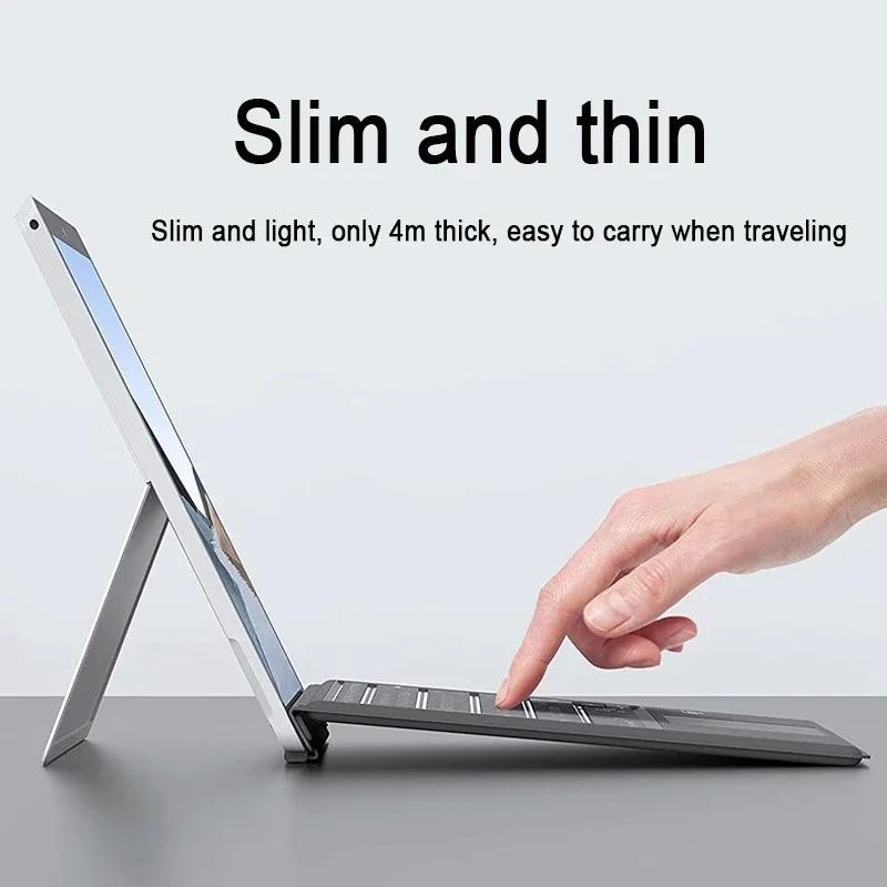 Trackpad คีย์บอร์ดสําหรับ Microsoft Surface Pro 3 4 5 6 7 Go 1 2 3 คีย์บอร์ดไร้สายบลูทูธแป้นพิมพ์แท็