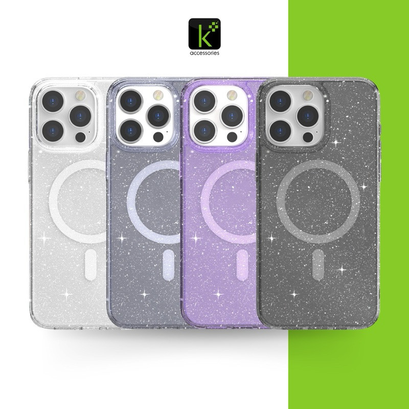 JTLEGEND รุ่น Glitter Magnetic Hybrid Cushion เคสสำหรับ iPhone 15 / 15 Plus / 15 Pro / 15 Pro Max