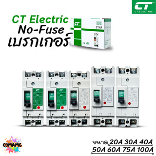 CT Electric เบรกเกอร์ โมเคสเมนเบรกเกอร์ 2เฟส No Fuse Breaker