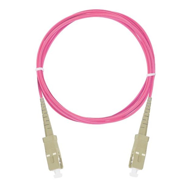 SC SC OM4 Patchcord Fiber Optic Multimode SC SC OM4 Simplex 10 เมตร