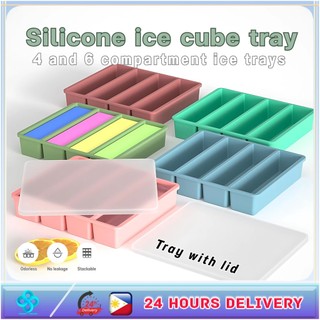 Long Strip Shape Silicone Ice Cube Mould Trays Diy Baking Mould Ice Cube Maker Silicone