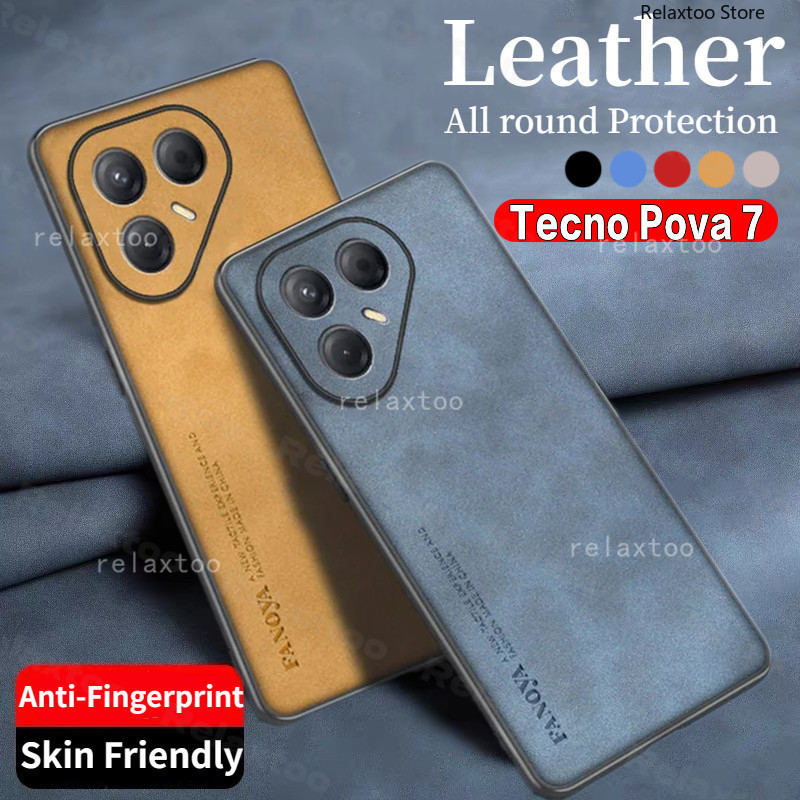 Tecno Pova7 2025 หนังแกะหนังสําหรับ Tecno Pova 7 Ultra Pro 7Ultra 7Pro Pova7Ultra Pova7Pro หรูหรา Ma