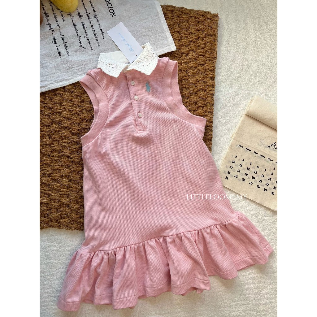 ชุดเดรส Baby Girl RL Polo Ralphs Flutter - คุณภาพระดับพรีเมียม Size 90-110 (18M-4T)