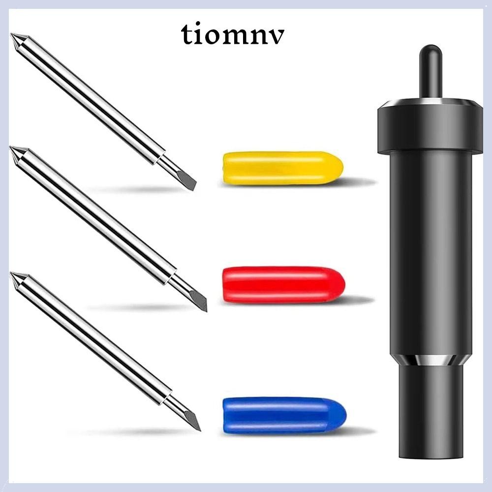 ใบมีดพล็อตเตอร์ TIOMNVTH, ใบมีดตัดโลหะเรียบ, ที่ใส่ใบมีดทดแทน 30 45 60 องศาสําหรับ Cricut Explore 3/