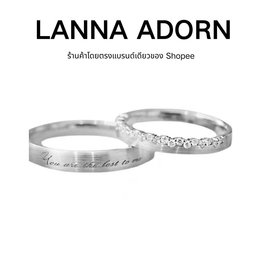 LANNA ADORN เครื่องประดับแฟชั่นสัมผัสหัวใจแหวนคู่รัก เทรนด์ส่วนบุคคล แหวนผู้ชายและผู้หญิงที่ปรับได้ ความรู้สึกหรูหราเป็นของขวัญสำหรับแฟนสาว ของขวัญสุดประณีตสำหรับคนรักในวันวาเลนไทน์