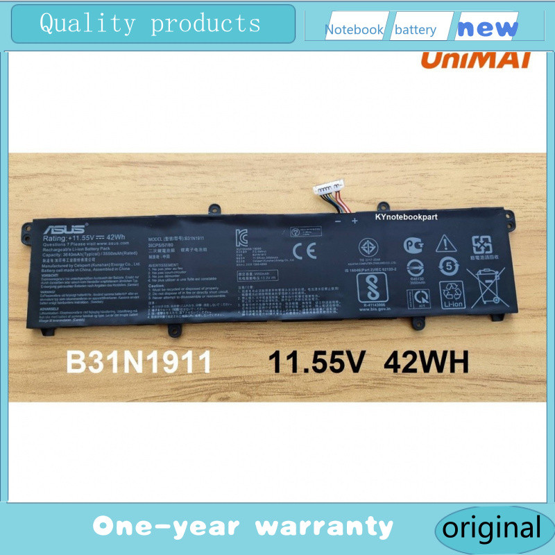 B31N1911  BATTERY ORIGINAL ASUS แบตเตอรี่ ของแท้ ASUS V4050F TP420IA TP470EZ X421DA/EA  B31N1911 bes