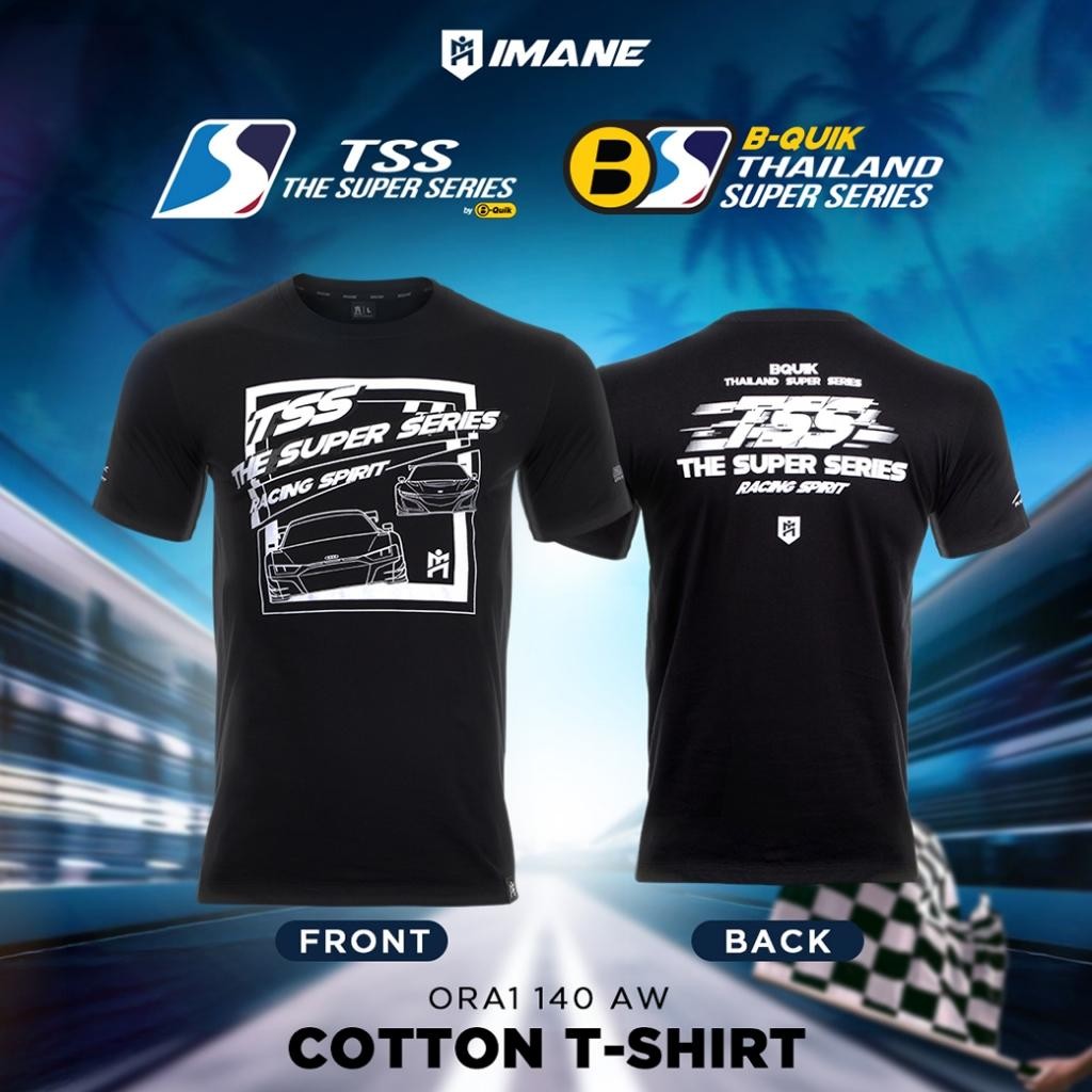 TSS 2025 Thailand Super Series Motorsport Graphic Tee ผ้าคอตตอน 100%