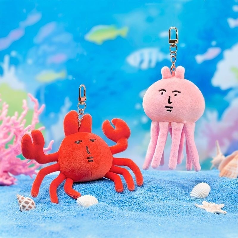 จี้แมงกะพรุนปู สไตล์ตุ๊กตาของเล่น MyFriend Series พวงกุญแจของขวัญ