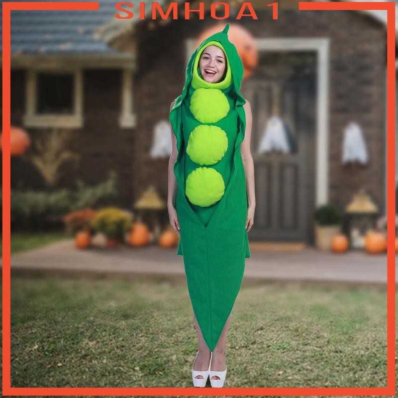 คอสเพลย์ Pea Pod เครื่องแต่งกายอาหาร สวมใส่สบาย ใช้ใหม่ได้