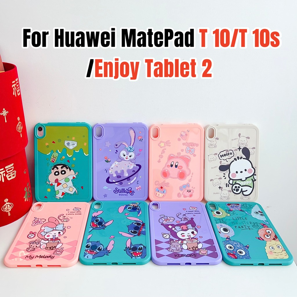 สําหรับ Huawei MatePad T 10S T10s T10 S สนุกแท็บเล็ต 2 10.1 นิ้วแฟชั่นน่ารักการ์ตูน Shin-chan กรณี A
