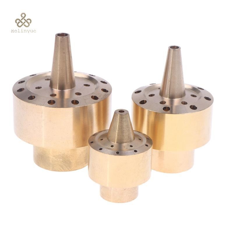 HELINYUE 1/4 "1/2 "3/4" ทองเหลืองคอลัมน์หัวฉีดทนต่อการกัดกร่อนบ่อสําหรับตกแต่งสวน TH