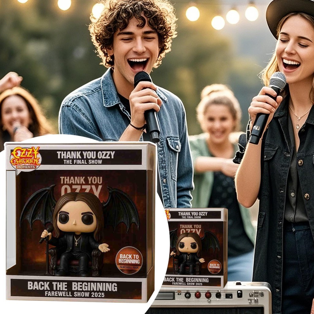 Funko POP Moment Ozzy Osbourne – The Final Show 2025 ตุ๊กตาโต๊ะแสดงเครื่องประดับ Figurine Collection